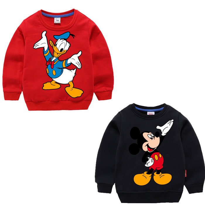 Black & Red Cartoon Sweatshirt For Kids